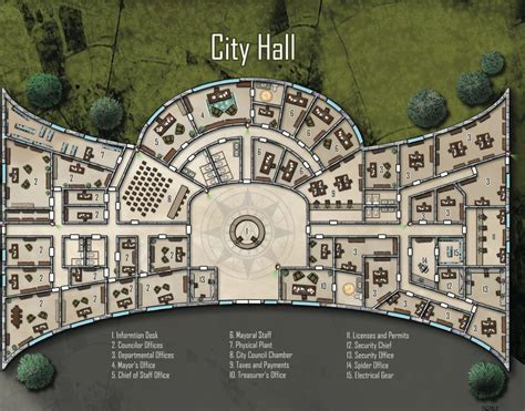 Directions to City Hall .